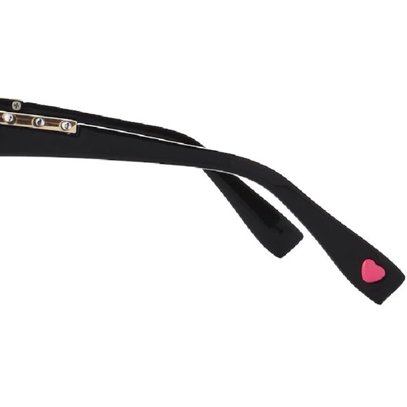New Betsey Johnson Feeling Rosy Sunglasses Red Black Pink Roses Cat Eye … - Picture 8 of 8